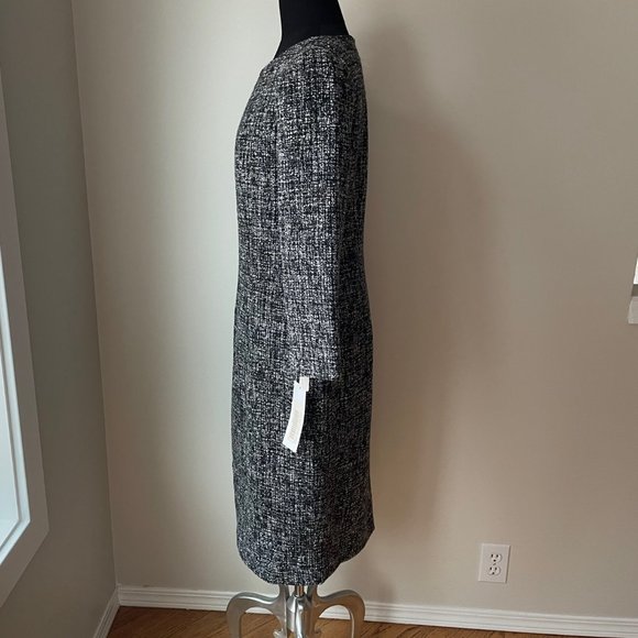 Franco Mirabelli Tweed Dress with 3/4 Sleeves - Picture 2 of 15
